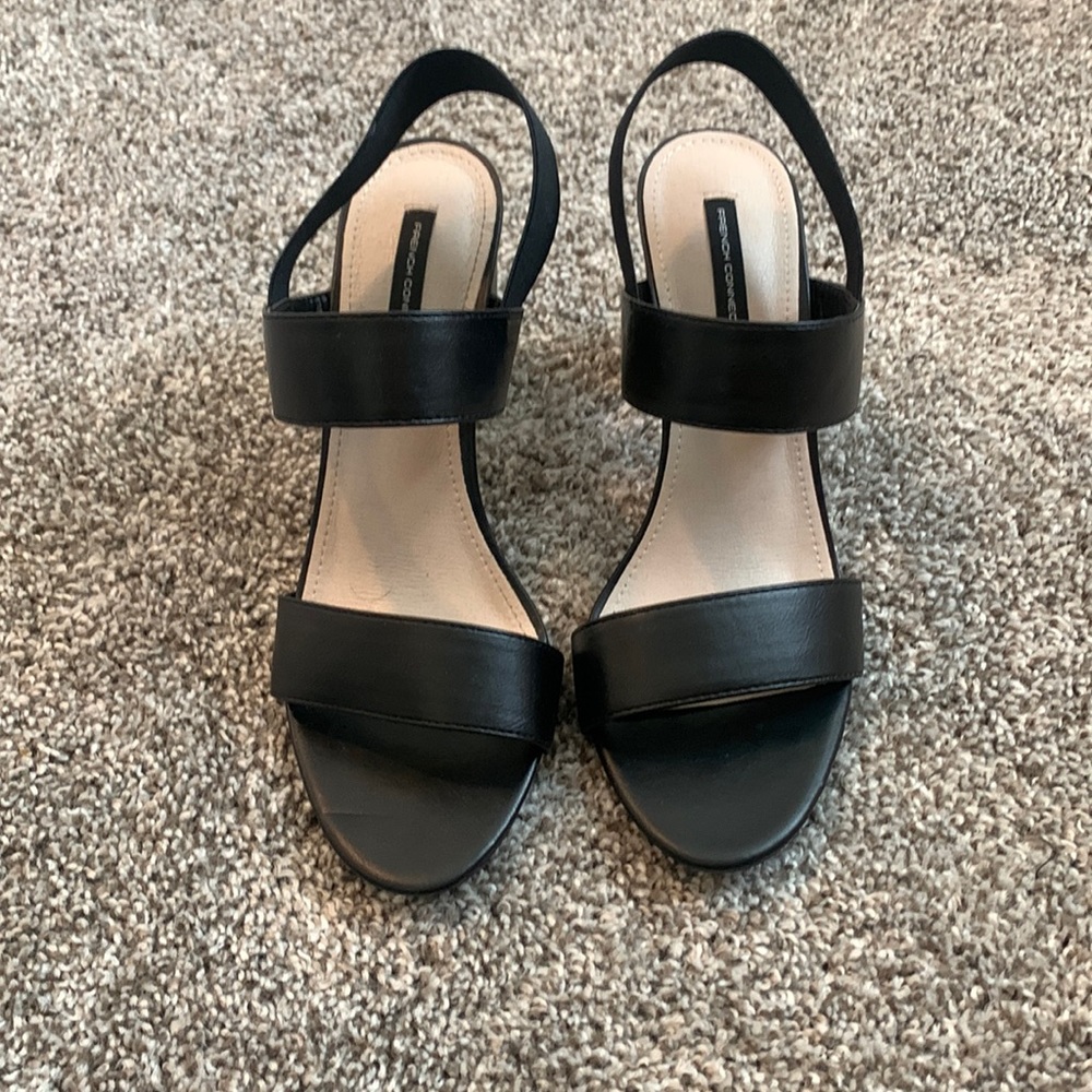 French connection block heel sandals nwot size 8.5